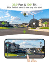 TIEJUS Solar Powered Security Camera-PW1