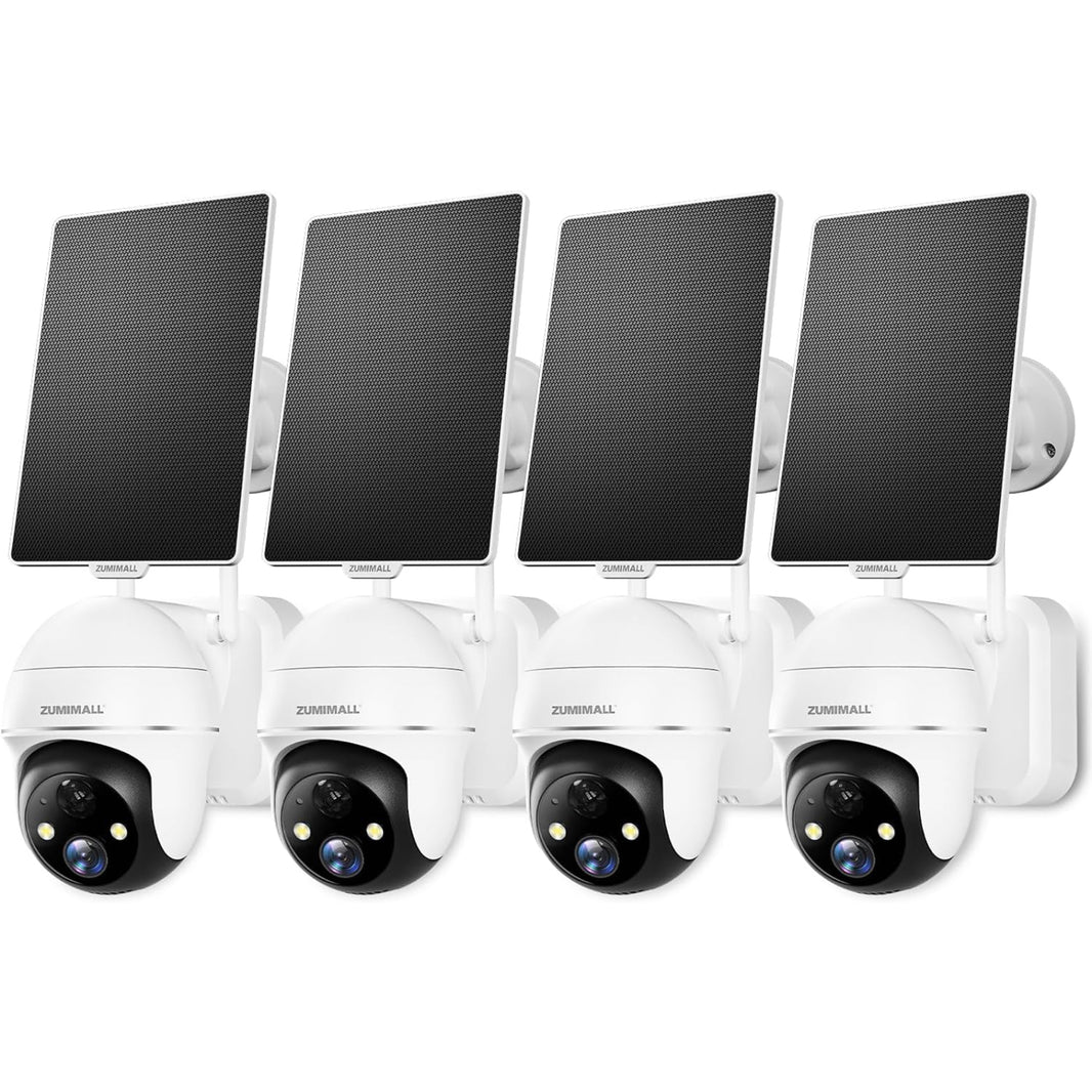 ZUMIMALL  Solar Security Camera System-GX2K(4-pack)