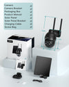 4G LTE Cellular Solar Powered Security Camera-G1K (3 PACK）