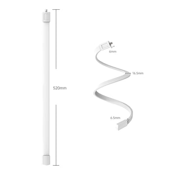 Flexible Twist Mount Without Tools or Wall Damage (White)