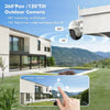 2k Outdoor Battery Powered Security Camera -GX2S(2 CAM)
