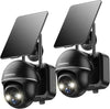 ZUMIMALL  Solar Powered  Outdoor Security Camera -GX2BK(2-Cam）