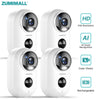 ZUMIMALL Rechargeable Battery  Security Camera-F5（4 Pack）