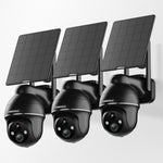 4G LTE Cellular Solar Powered Security Camera-G1K (3 PACK）