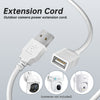 ZUMIMALL 10FT Outdoor USB Extension Cable for Plug-in Cameras