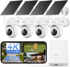 Mubilife 4K Solar Powered  Security Camera 4 Cam-Kit-M802