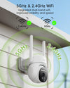 TIEJUS Solar Powered Security Camera-PW1