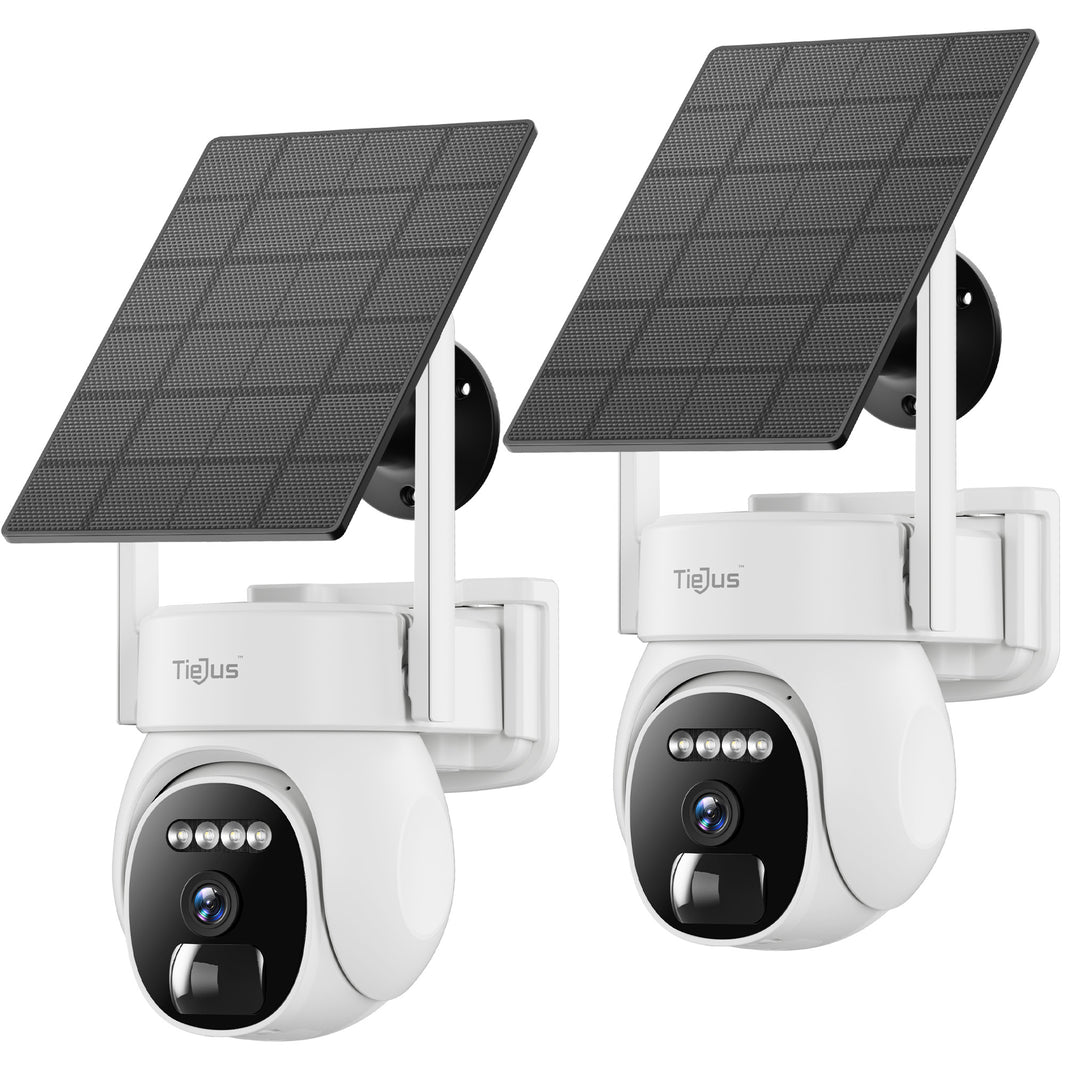 Tiejus Outdoor Solar Security Camera-PW1(2 Pack)