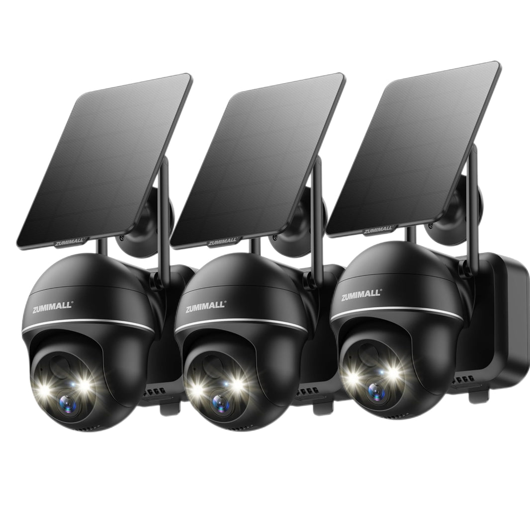 ZUMIMALL Solar Outdoor Wireless Security Camera -GX2BK