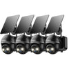ZUMIMALL Outdoor Solar Wireless Security Camera -GX2BK(4-Pack)