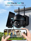 ZUMIMALL Outdoor Solar Wireless Security Camera -GX2BK(4-Pack)