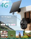 4G LTE Cellular Solar Powered Security Camera-G1K (3 PACK）