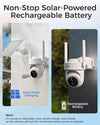 Mubilife 4K Solar Powered  Security Camera 4 Cam-Kit-M802