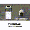 ZUMIMALL Outdoor 2K 2.4G WiFi   Battery Camera -GX2S(Type-C Port)
