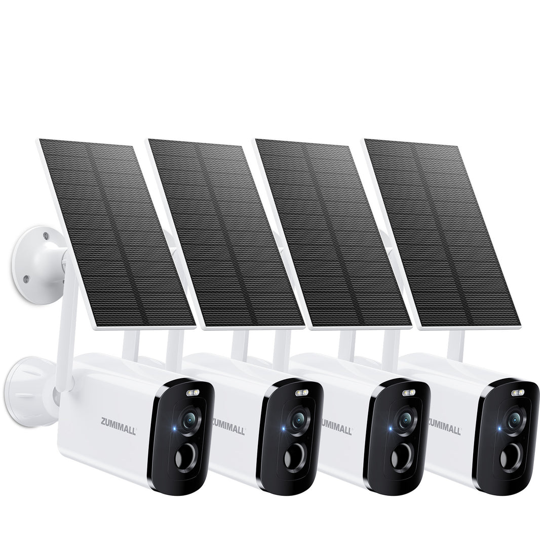 ZUMIMALL Wireless Solar Security Camera -X6K（4 Pack ）