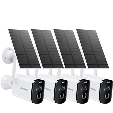 ZUMIMALL Wireless Solar Security Camera -X6K（4 Pack ）