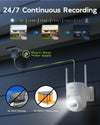 Tiejus  24/7 Recording  Wired Security Camera-MG3(2 PACK)