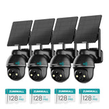 4G LTE Cam × 4 | 128G SD Card × 4
