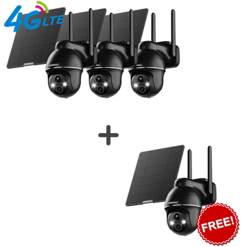 ZUMIMALL 4G LTE Cellular  Solar Security Camera （US Version)