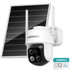 ZUMIMALL 4K AOV Dual Lens Solar Security Camera-X7K