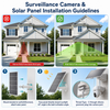 ZUMIMALL Wireless Solar-Powered Security Camera--A60-2Pack