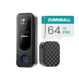 1 Doorbell(Black) | 64G SD Card