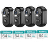 ZUMIMALL Rechargeable Battery  Security Camera-F5（4 Pack）